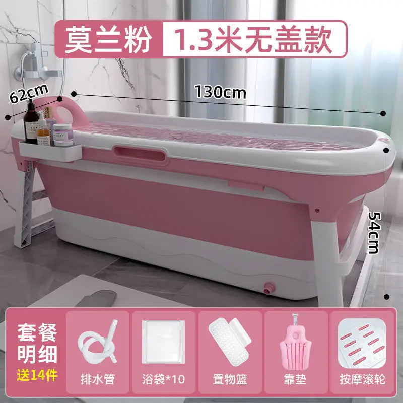 Bath Bucket Adult Foldable Bathtub Adult Bath Basin Whole Body Sweat Thickened Large Sitting and Lying Down Household Artifact