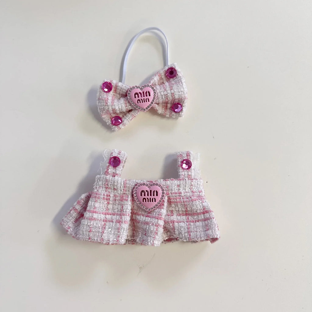 17cm Mini Plush Doll'S Clothes Outfit Accessories For Korea Kpop Exo Labubu Idol suit Clothing Gift，Only clothes and no dolls