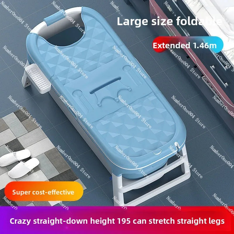 Bath Bucket Adult Foldable Bathtub Adult Bath Basin Whole Body Sweat Thickened Large Sitting and Lying Down Household Artifact