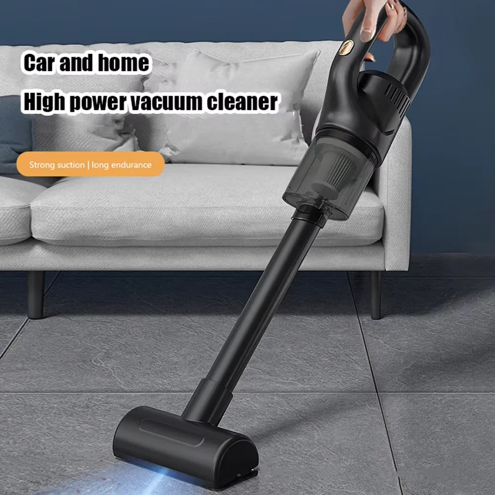 Portable Wireless Car Vacuum Cleaner Chargeable 120W High Power Vacuum Cleaner for Home and Car Dual Use Mini Cleaning Machine