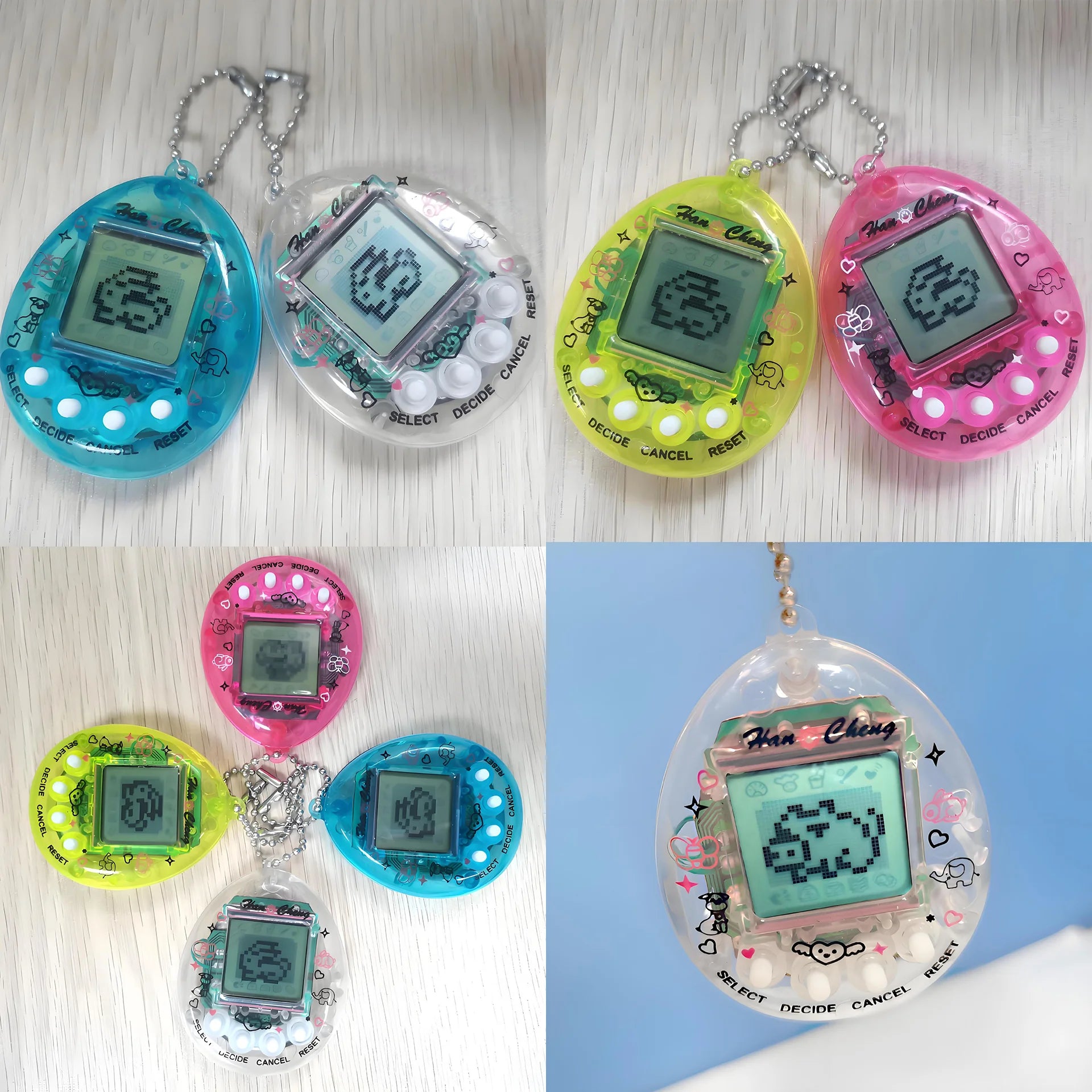 tamagotchis français Children's Electronic Pet 1 Pet in a Virtual Network Children's Digital Pet Toy Pixel Fun Gift Game Toy Key