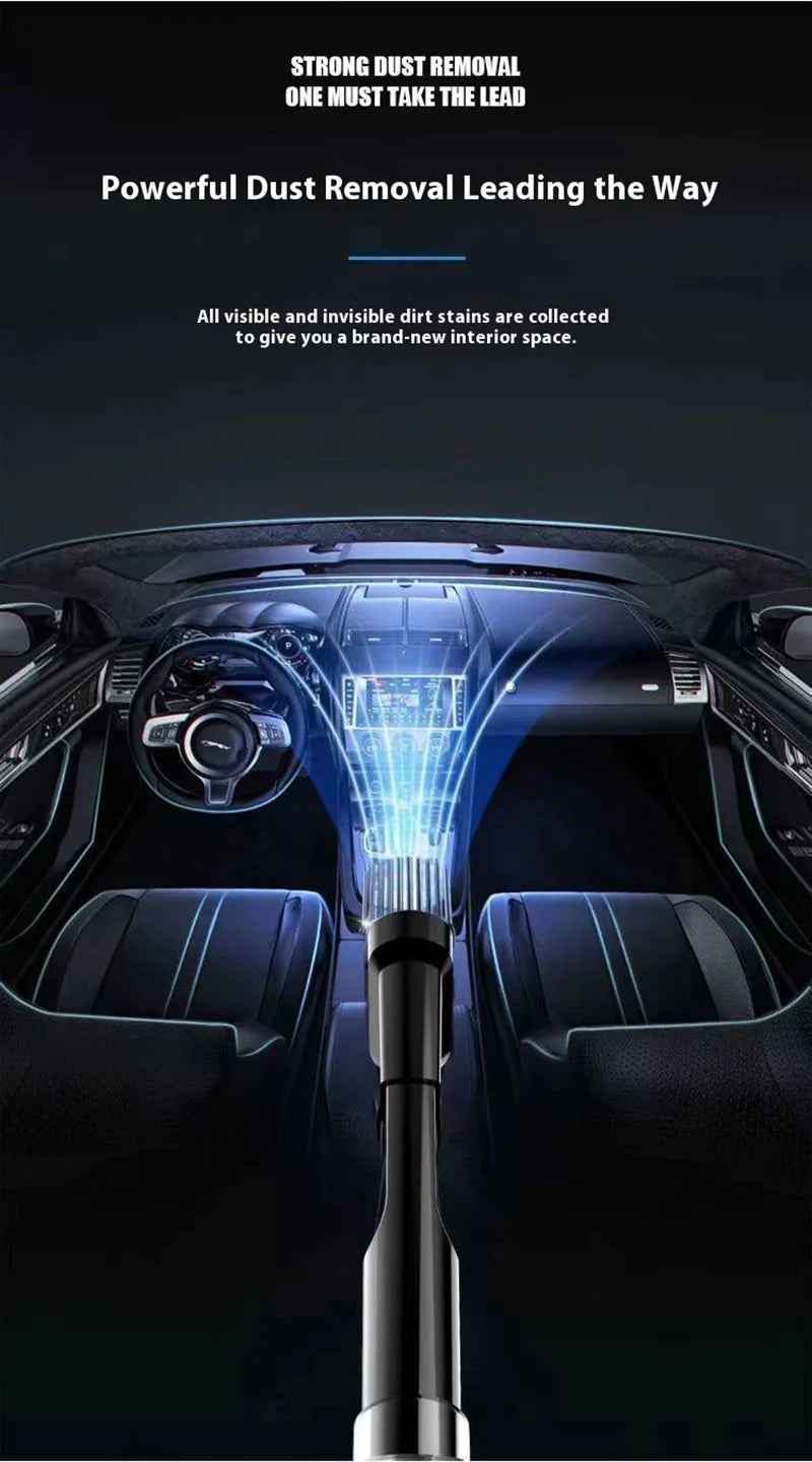 Car Wireless Mini Vacuum Cleaner High-Power Wet and Dry Dual-Purpose Multi-Function Usb Charging Portable Handheld Small Car
