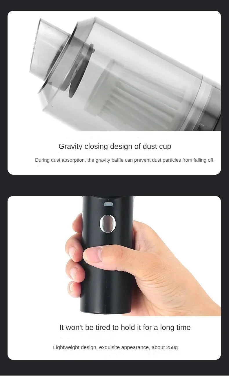 Car Vacuum Cleaner Wireless Multi-Functional Handheld Portable Car Vacuum Cleaner Rechargeable High Power Blow Suction Function