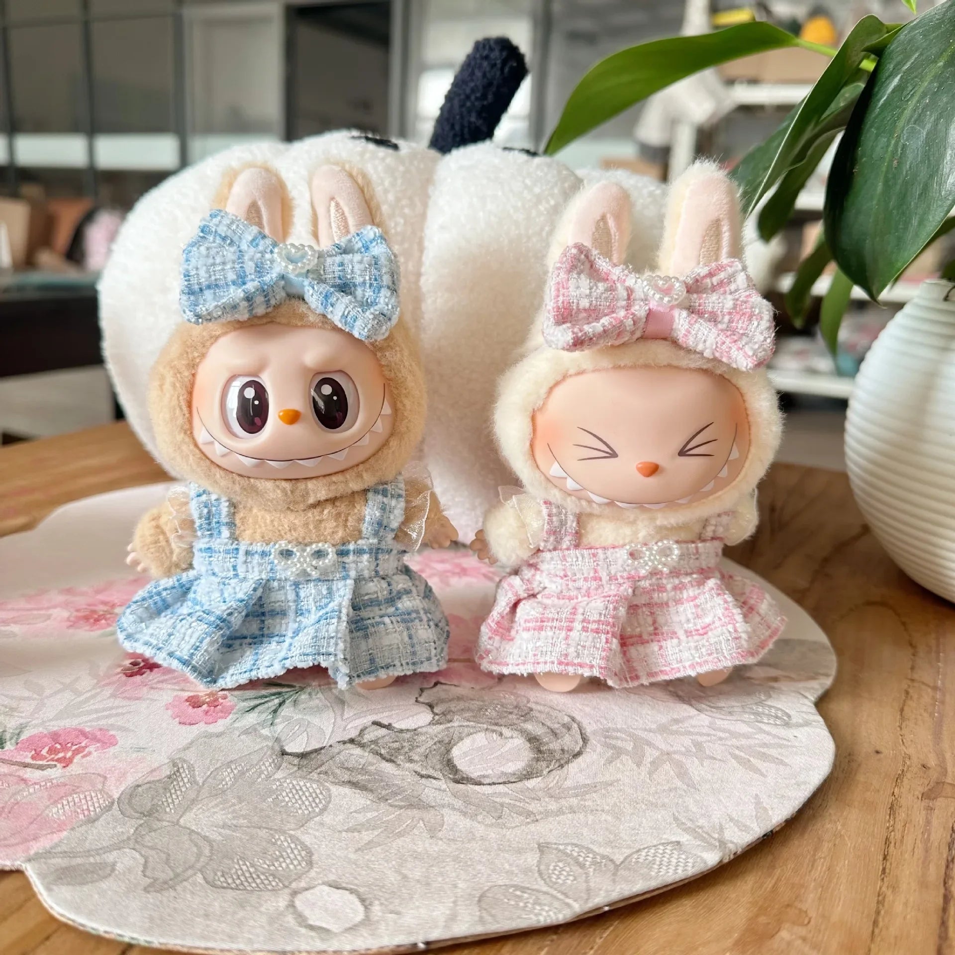 17cm Mini Plush Doll'S Clothes Outfit Accessories For Korea Kpop Exo Labubu Idol suit Clothing Gift，Only clothes and no dolls