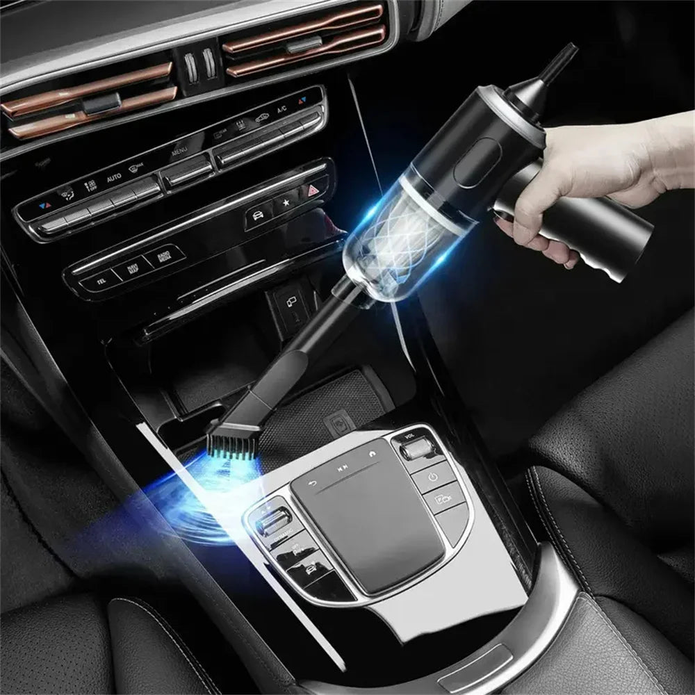 Car Wireless Handheld Vacuum Cleaner Dual Use for Small Home and Car 120W 6000PA High Power Powerful Rechargeable Vacuum Cleaner